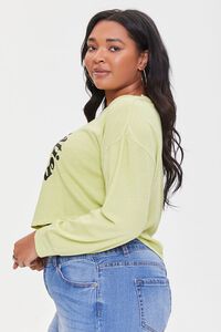 GREEN/MULTI Plus Size Feel the Vibrations Top, image 2