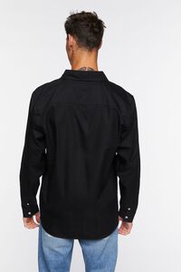 BLACK Cotton Button-Up Shirt, image 4