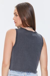 BLACK Mineral Wash Cropped Tank Top, image 3