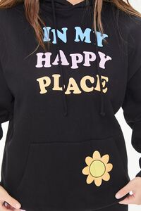 BLACK/MULTI In My Happy Place Graphic Hoodie, image 5