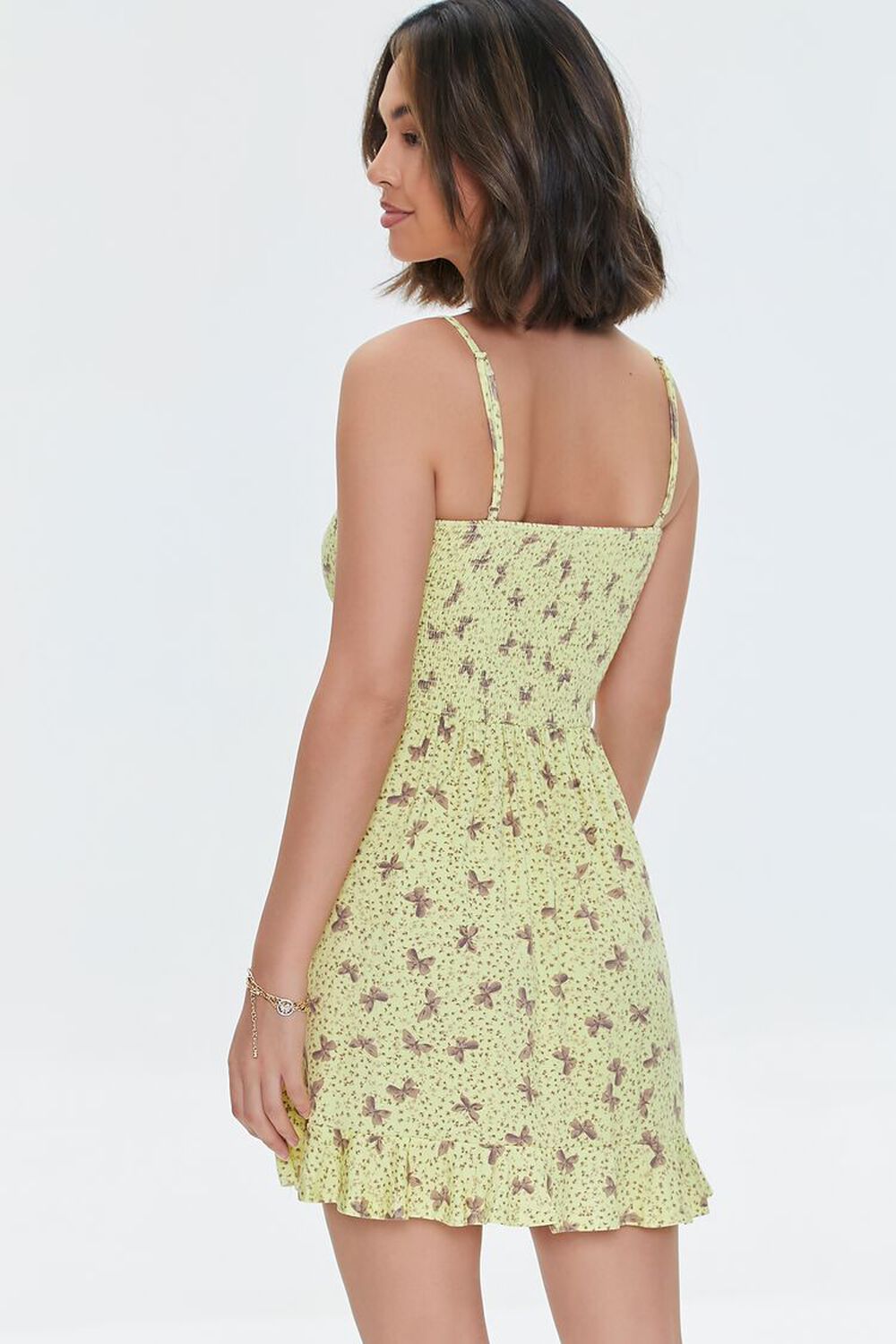 YELLOW/MULTI Butterfly Ditsy Floral Cami Dress, image 3