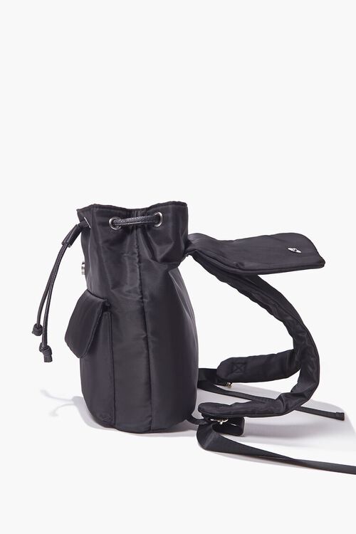 Drawstring Flap-Pocket Backpack, image 2
