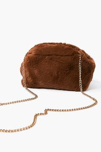 Plush Curb-Chain Shoulder Bag, image 4
