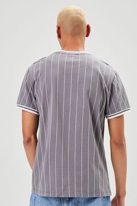 CHARCOAL/WHITE Pinstriped Ringer Tee, image 3