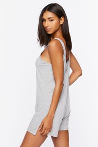 HEATHER GREY French Terry Lounge Romper, image 2