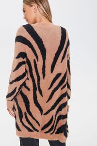 Tiger-Striped Cardigan Sweater, image 3