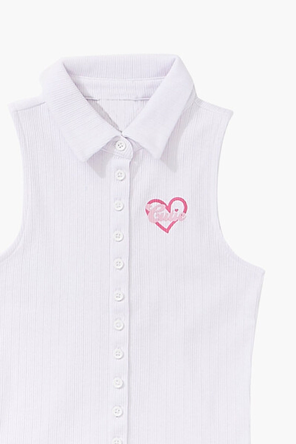 WHITE/MULTI Girls Cutie Sleeveless Shirt (Kids), image 3
