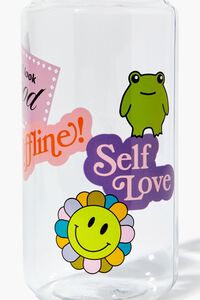 CLEAR/MULTI Sticker Graphic Water Bottle, image 6