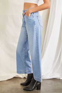 MEDIUM DENIM Wide-Leg High-Rise Jeans, image 3