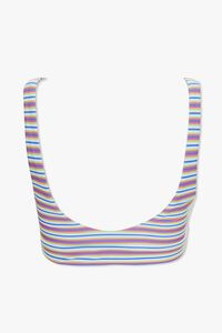 Striped Cutout Bikini Top, image 5