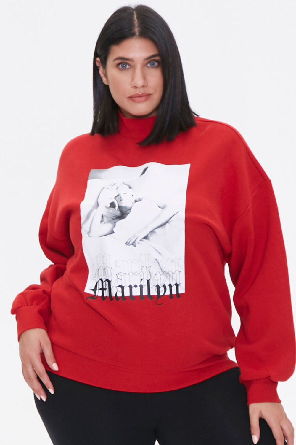RED/MULTI Plus Size Marilyn Monroe Sweatshirt, image 1
