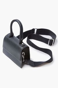 BLACK Flap-Top Crossbody Bag, image 3