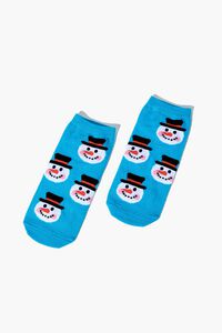 Snowman Ankle Socks, image 1