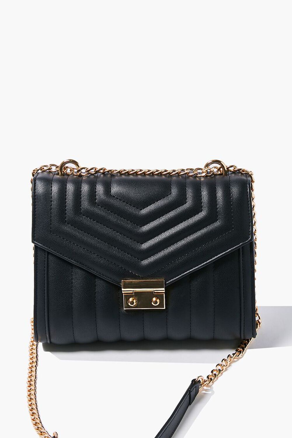 BLACK Quilted Flap-Top Crossbody Bag, image 1