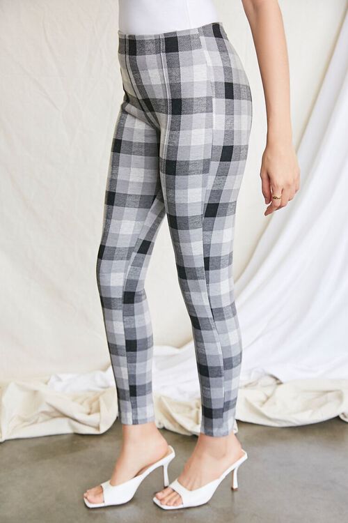 BLACK/MULTI Checkered Ankle Pants, image 3
