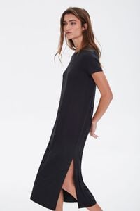 BLACK Midi T-Shirt Dress, image 2
