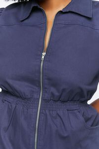 BLUE Plus Size Twill Mini Dress, image 5