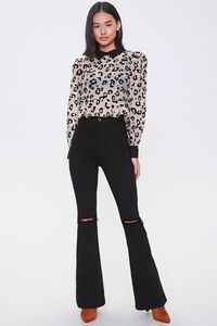 Leopard Print Collared Top, image 4