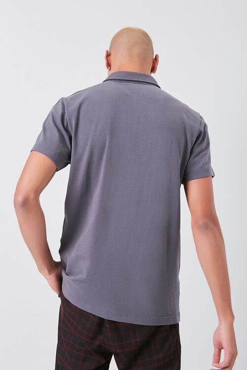 CHARCOAL Muscle Fit Polo Shirt, image 3