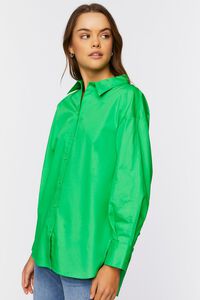 GREEN HAZE Oversized Poplin Shirt, image 3