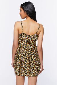 BLACK/MULTI Ditsy Floral Print Cami Dress, image 3