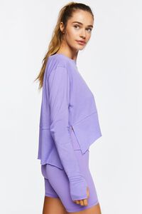 WISTERIA Active Long-Sleeve Raw-Cut Top, image 2