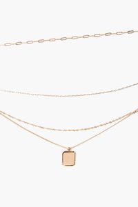 Square Pendant Layered Necklace, image 1