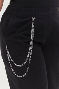 BLACK Plus Size Wallet Chain Pants, image 5