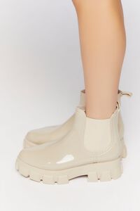 NUDE Faux Patent Leather Chelsea Boots, image 2