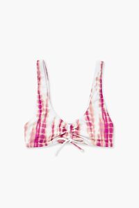 MAGENTA/WHITE Tie-Dye Bikini Top, image 5