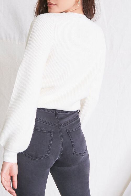 CREAM Ruched Drawstring Cropped Sweater, image 3
