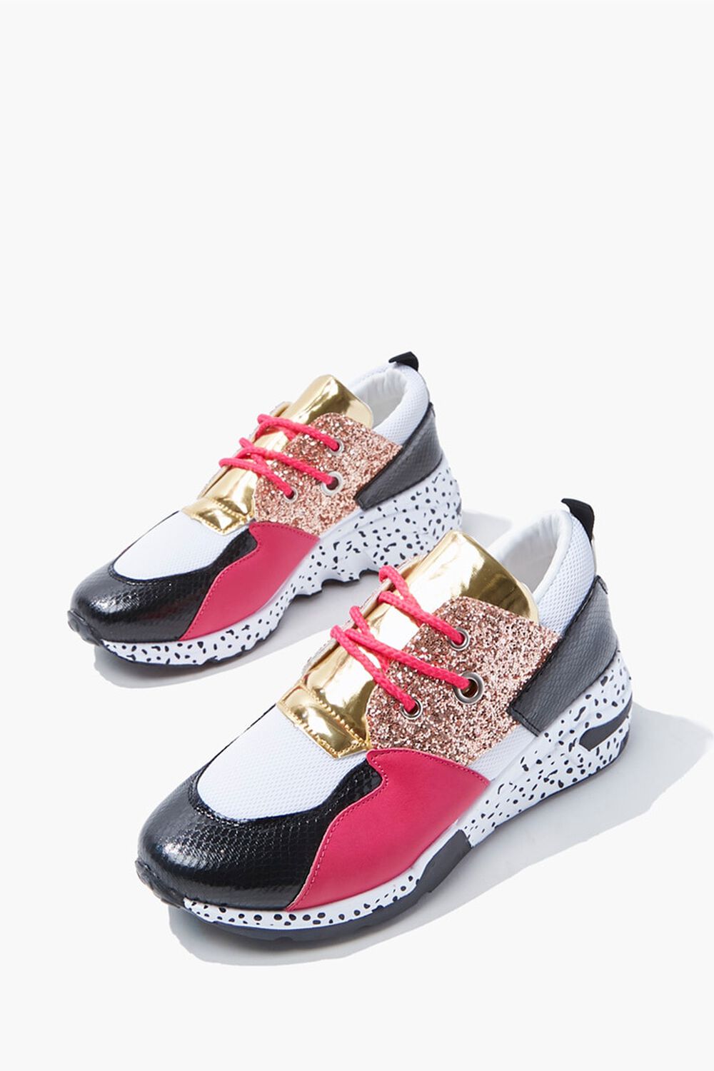 PINK/MULTI Colorblock Speckled Sneakers, image 3