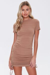 Ruched Bodycon Mini Dress, image 1