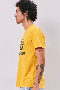YELLOW/BLACK Cat Person Graphic Tee, image 2