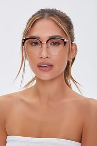 BROWN/CLEAR Translucent Reader Glasses, image 2