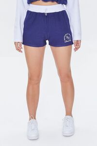 NAVY/WHITE Embroidered Beverly Hills Tearaway Shorts, image 2