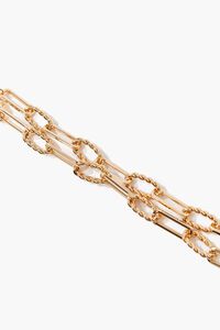 GOLD Twisted Chain Layered Bracelet, image 2