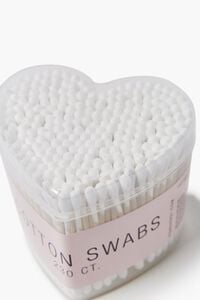 WHITE Heart Cotton Swabs, image 2