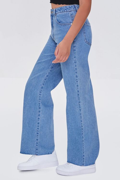 MEDIUM DENIM High-Rise Wide-Leg Jeans, image 3