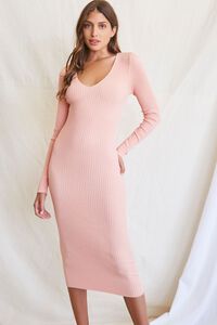 ROSE Sweater-Knit Mini Dress, image 1