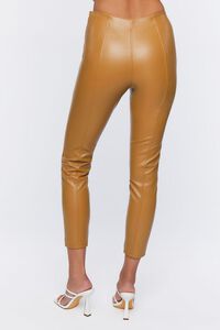 ALMOND Faux Leather Ankle Pants, image 4
