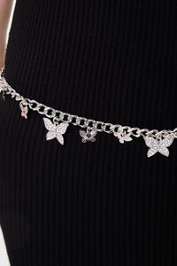 SILVER Butterfly Charm Chain Hip Belt, image 4