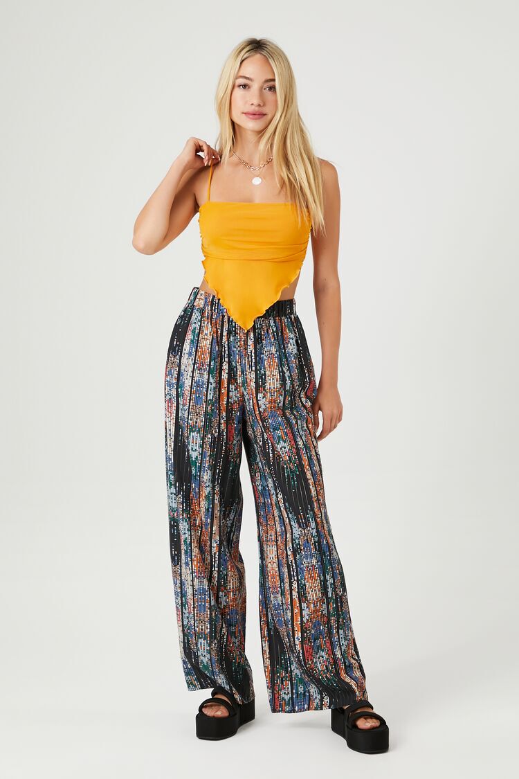 Famulily Palazzo Pants for Women Wide Leg Long Length Elastic High Waist  Loose Solid Casual Lounge Trousers with Pockets Apricot S : Amazon.ca:  Clothing, Shoes & Accessories