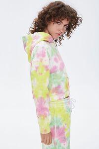 PINK/GREEN French Terry Tie-Dye Hoodie, image 2