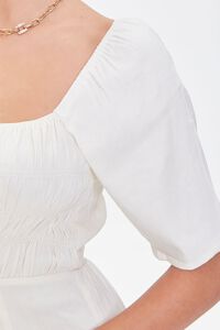 CREAM Linen-Blend Cutout M-Slit Dress, image 5