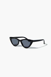 BLACK/BLACK Tinted Cat-Eye Sunglasses, image 2