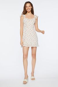 IVORY/MULTI Floral Print Sweetheart Dress, image 4