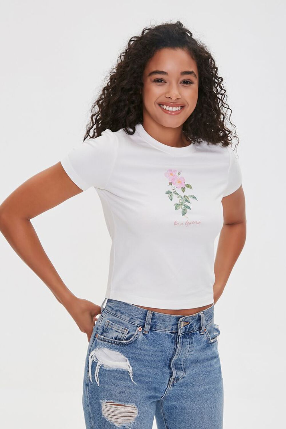 Be a Legend Floral Graphic Tee