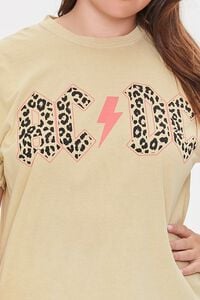 TAUPE/MULTI Plus Size ACDC Graphic Tee, image 5