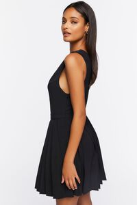 BLACK Pleated Mini Dress, image 2